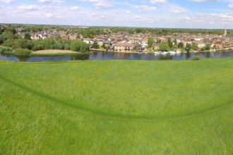 Hemingford Grey Meadow from Drone