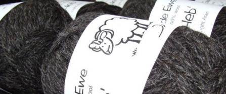 Yarn ball made from Hebridean sheep wool