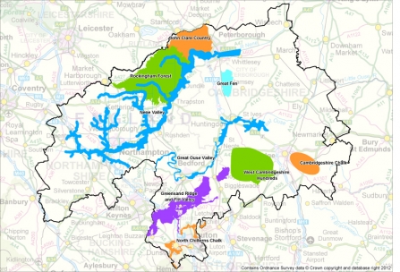 A map of the BCN Living Landscape schemes