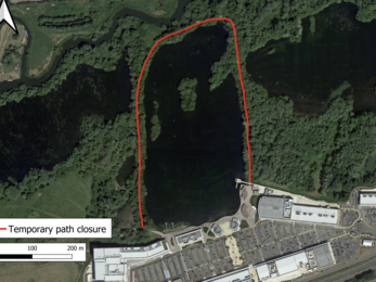 Skew Lake path temp closure Feb 2024