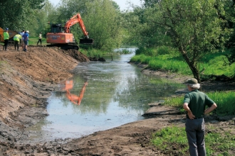 Bankside clearing at Harrold Odell 