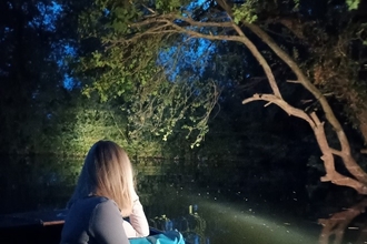 Bat Punt bridge at night