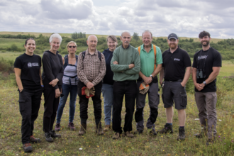 Dogsthorpe Star Pit staff and vols, Tim Burke centre; by Holly Wilkinson