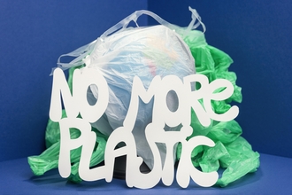 No more plastic lettering with plastic bags behind