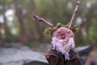 Clay face in Oaks Wood, Cambourne Nature Reserve by Rebecca Neal