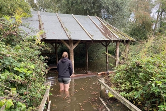 Nene Wetlands education area flooding