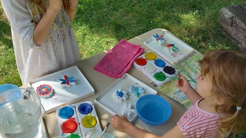 Animal painting at Great Fen