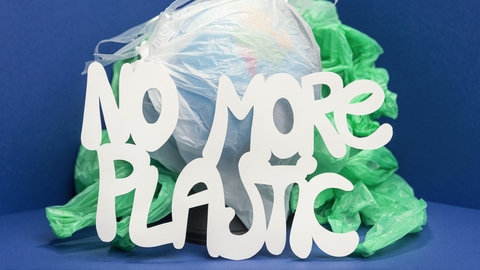 No more plastic lettering with plastic bags behind