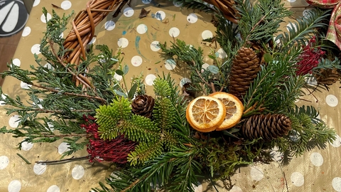 willow christmas wreath