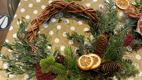 willow christmas wreath