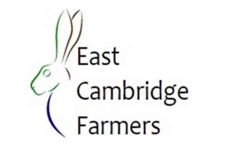 East Cambridge Farmers logo (text with a rabbit logo)