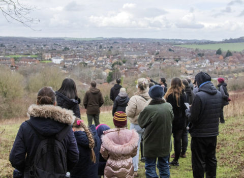 Bradgers Hill  view over Luton by Holly Wilkinson